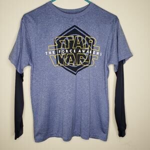 Star Wars The Force Awakens Long Sleeve Tee Boys Xl